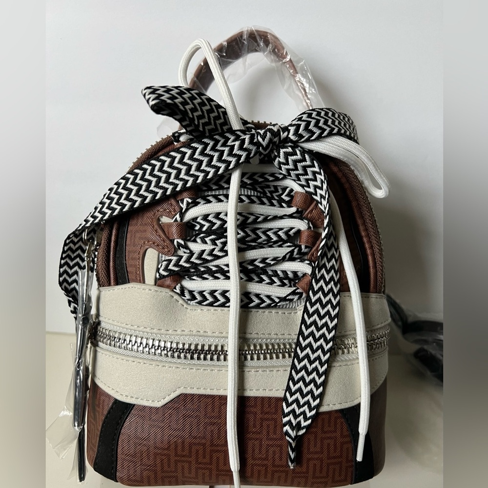 Steve Madden Broaring Brown Mini Backpack NWT